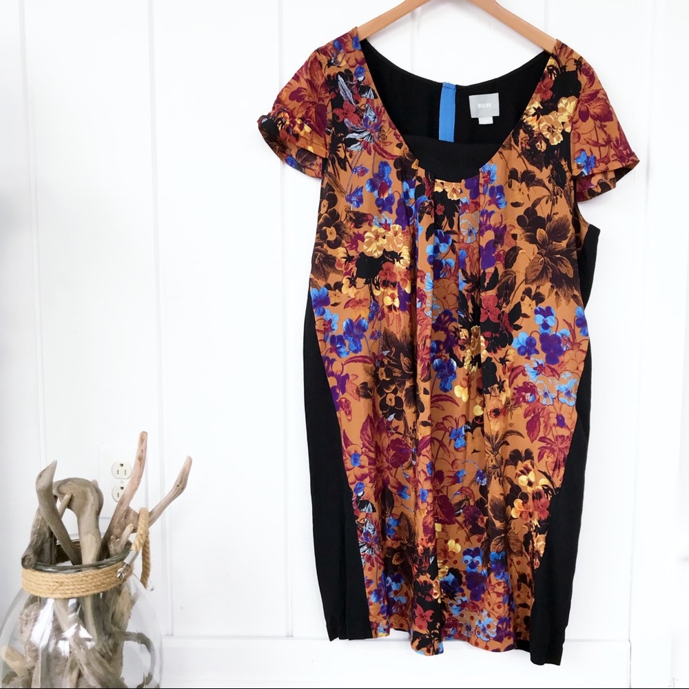 Maeve (Anthro) Pintura Silk Shift Dress